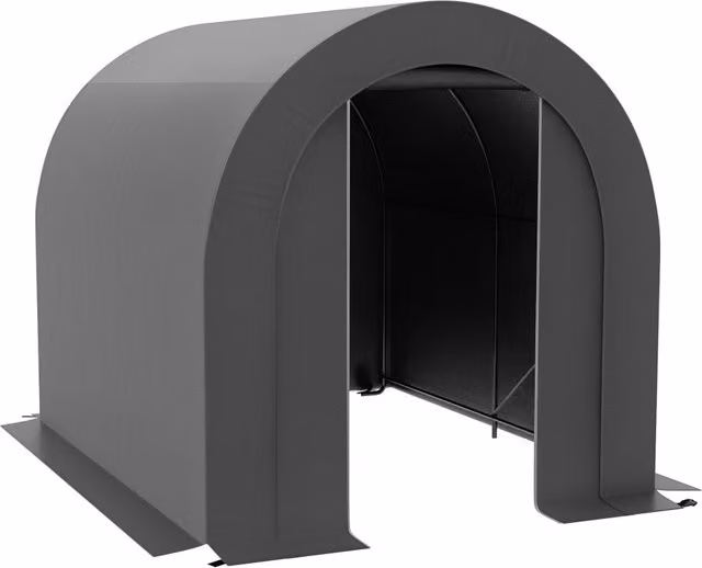 Tenda garage per biciclette e carport XYLO in metallo grigio L: 240 cm, P: 180 cm, H: 190 cm