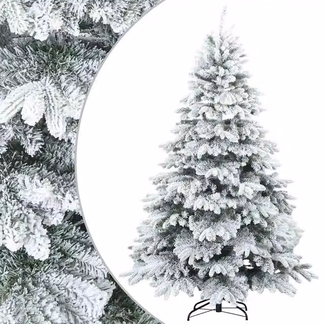 Albero di Natale Artificiale Snodato Moderno DESIGN IN Bianco H: 180 cm, L: 117 cm, P: 117 cm