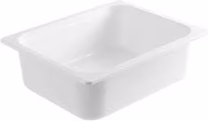 Bacinella per alimenti Ilsa Mod. 1/2 in plastica bianca, capacità 3,4 l