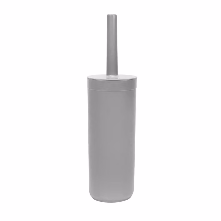 Portascopino con scopino in polistirene grigio Vestiamo Casa Altezza: 38 cm, Diametro: 8 cm
