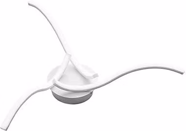 Gea Tessa Plafoniera Applique LED Bianca in Metallo e Silicone per Soggiorno e Camera da Letto