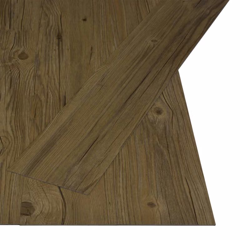 vidaXL Listello per Pavimentazione Autoadesivo Effetto Legno Marrone, 32 Pezzi, 4,46 m²