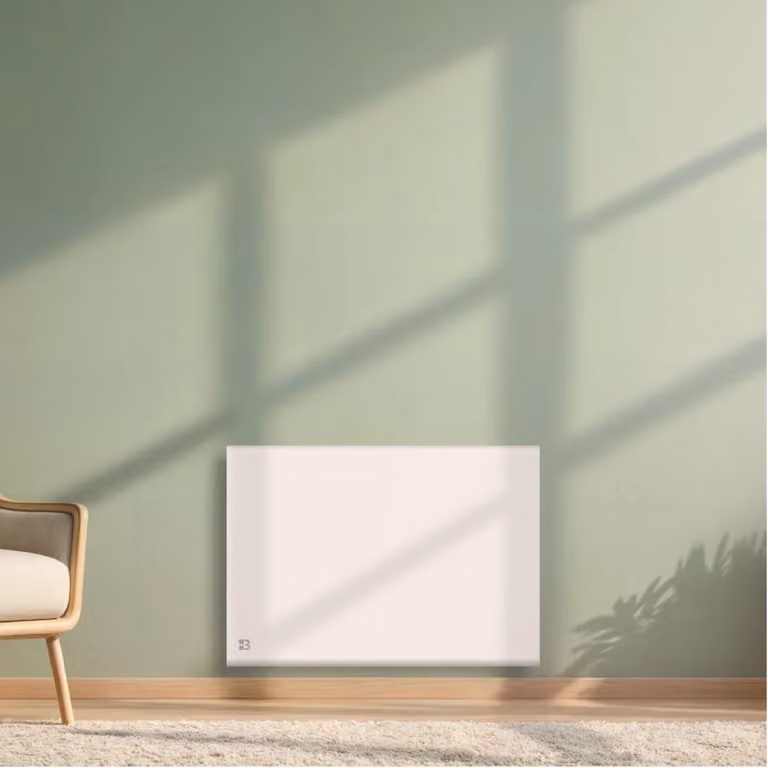 Radiatore elettrico Bestherm NEMESIS in ghisa con pellicola, 1000W, Bianco