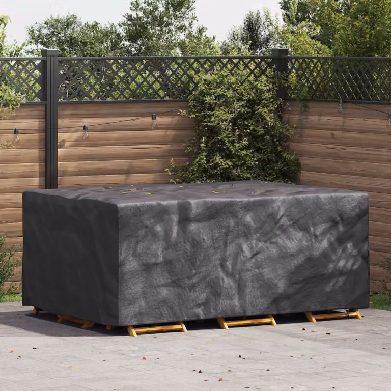 Copertura per mobili vidaXL impermeabile, colore nero, L: 230 cm, P: 165 cm, H: 80 cm