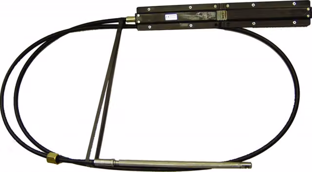 Timoneria Ultraflex TM86 in acciaio inossidabile per imbarcazioni da 12 piedi, colore nero