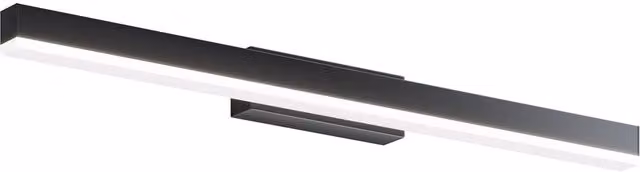 Applique da bagno Maytoni Fichte in metallo nero con LED da 14W 4000K, L: 60 cm