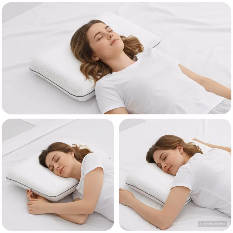 vidaXL Cuscino da Letto in Memory Foam e Gel Bianco, Supporto Medio, L 60 cm x P 40 cm x H 10 cm