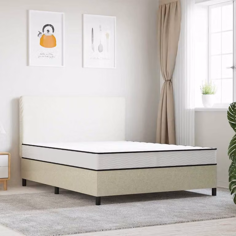 vidaXL Materasso a Molle Bonnell Medio con Rivestimento Rimovibile, L 160 x P 200 cm