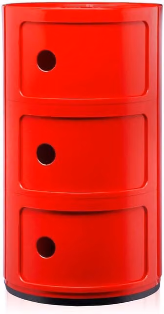 Kartell Componibili Classic 3 Elementi Rosso Lucido