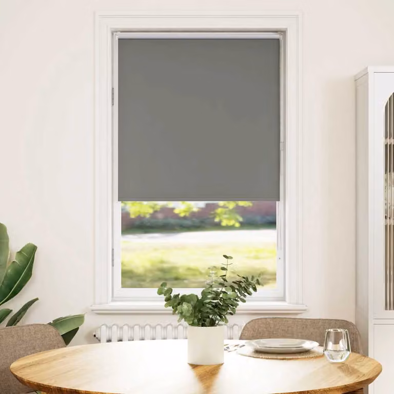 vidaXL Tenda a Rullo Oscurante Termoisolante in Poliestere, Grigio, L: 75 cm x H: 175 cm