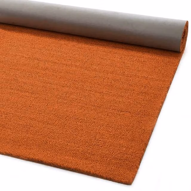 Zerbino Emmevi in Cocco Naturale Antiscivolo e Impermeabile, Colore Marrone Arancione, L: 300 cm, P: 100 cm