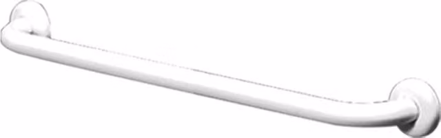 Maniglia per disabili GOMAN in acciaio inox bianca, montaggio a parete, modello dritto, L: 90 cm