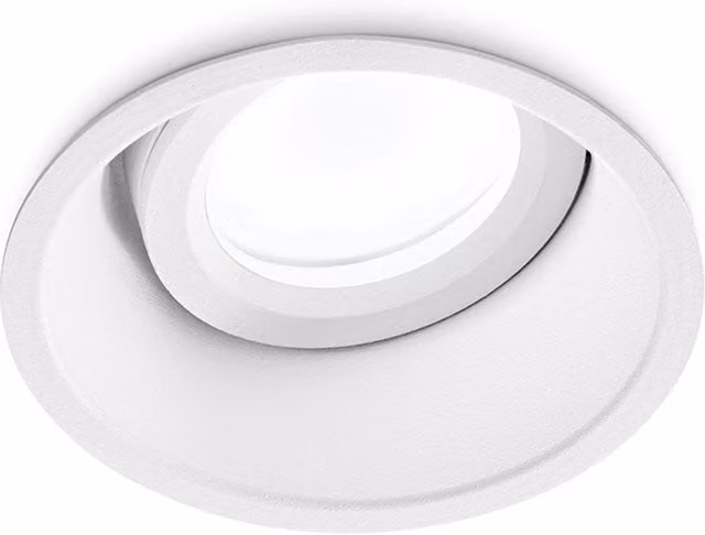 Faretto da incasso orientabile Gea Helios Round in alluminio bianco con tecnologia LED e attacco GU10