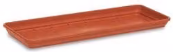 Fioriera a cassetta da balcone Stefanplast in plastica colore marrone, Larghezza: 80 cm