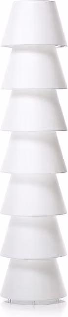 Piantana LED Moooi Set up bianca con paralume a cono e luce bianco caldo