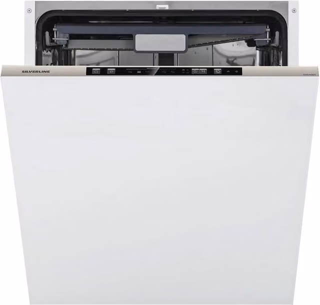 Lavastoviglie a incasso Silverline D11046X02 con 5 programmi, colore argento