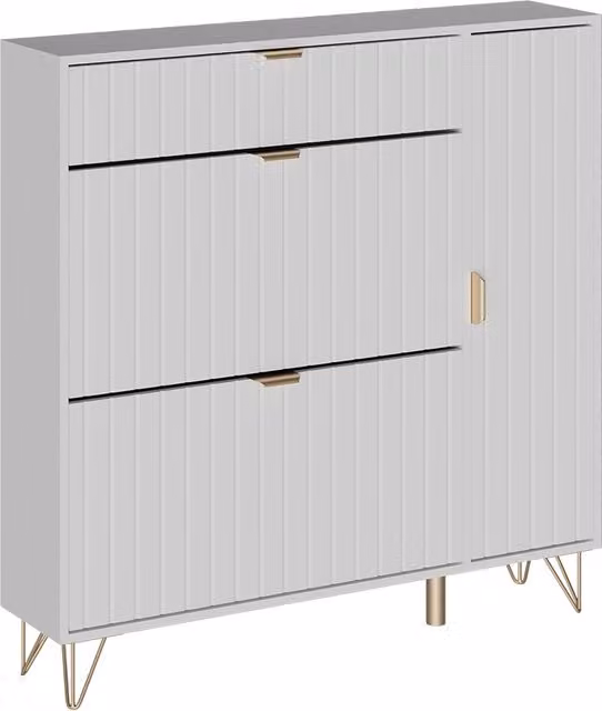 Armadio scarpiere Helge Vicco bianco L: 108 cm, P: 23,5 cm, H: 107,5 cm