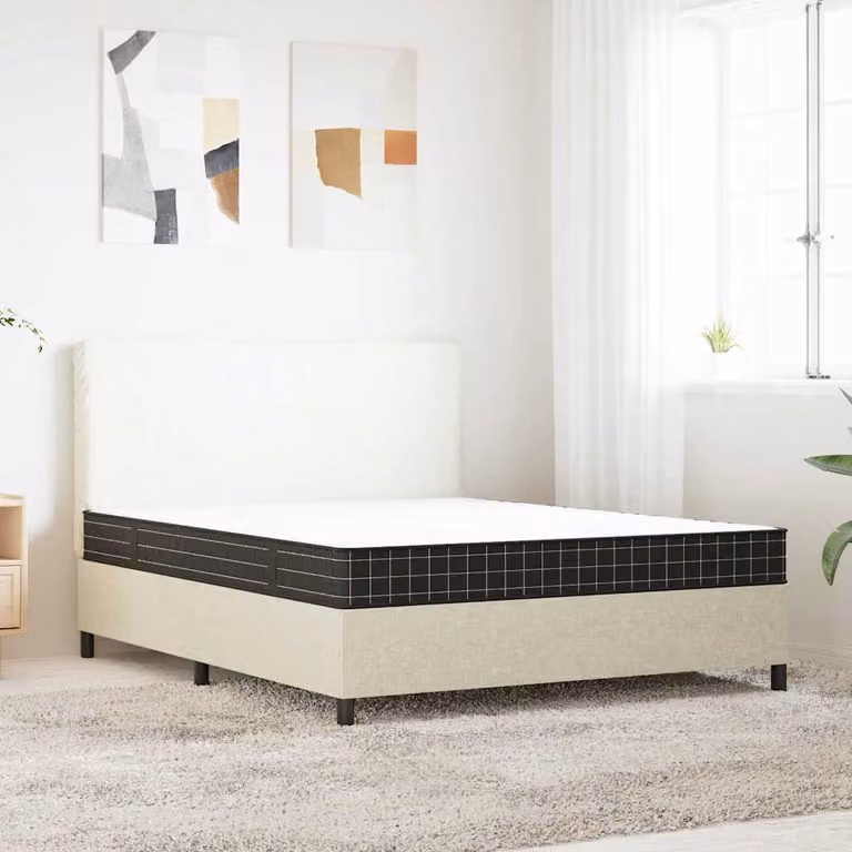 vidaXL Materasso a Molle Bonnell Medio con Rivestimento Rimovibile, L 160 x P 200 cm