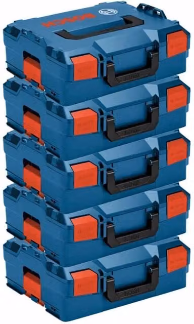 Pack di 5 Valigette impilabili Bosch L-Boxx 136 Blu