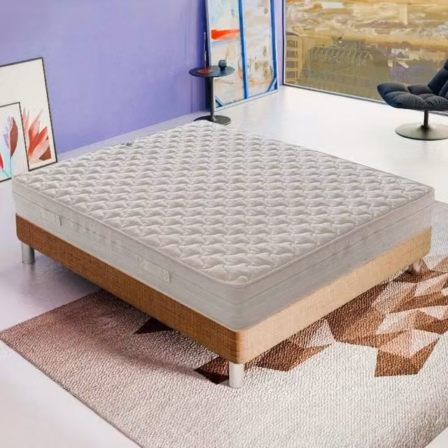 Materasso KingDream Piazza e Mezza in Cold Foam Antibatterica con Regolazione della Temperatura, Bianco, L/P/H: 140 x 190 x 20 cm