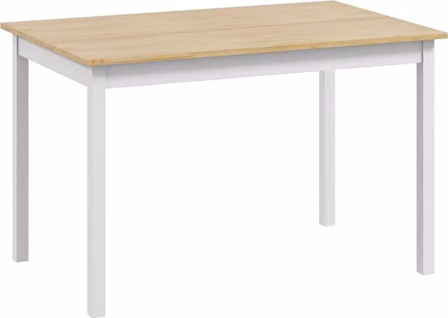 Tavolo da pranzo HOMCOM in legno di pino per 4 persone, design minimalista rettangolare, L: 120 cm, P: 75 cm, H: 75 cm