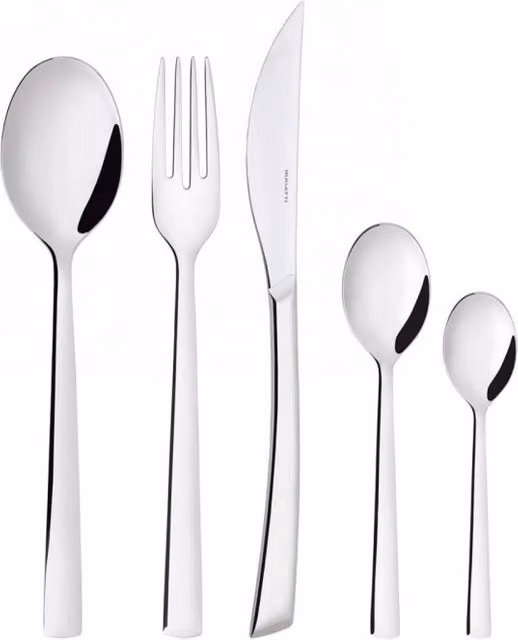 Set di posate Caprera Casa Bugatti in acciaio inox argentato, 30 pezzi con scatola Gallery