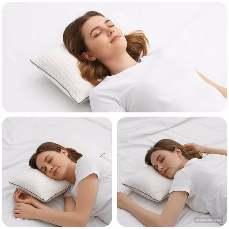 Cuscino Shread vidaXL Bianco in Memory Foam e Poliestere, Lavabile in Lavatrice, L 50 x P 30 x H 11 cm