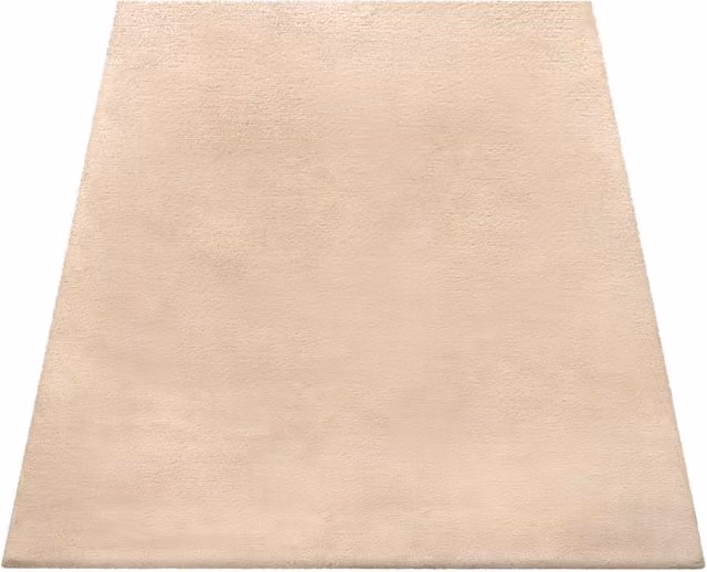 Tappeto rotondo in ecopelliccia Fluffy colore sabbia/beige Diametro: 120 cm