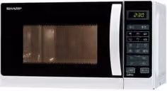 Microonde combinato Sharp con Grill da 800W e capacità di 20 litri, colore bianco