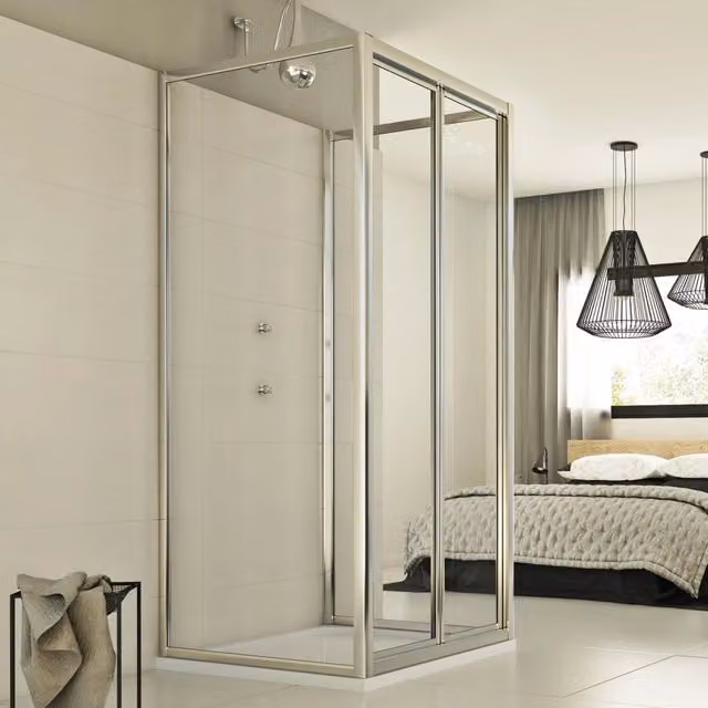 Box Doccia Urban Trio P IDRALITE Trasparente L/P/H: 75 x 70 x 198 cm
