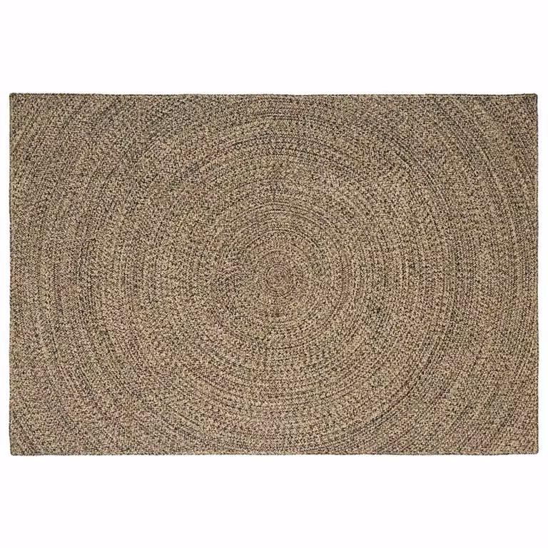 Tappeto da area moderno in juta vidaXL, rettangolare, beige e nero, L: 200 cm, P: 290 cm