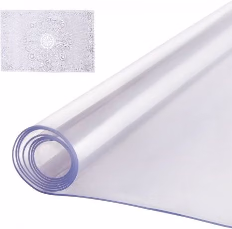 Tovaglia in PVC Trasparente VEVOR Impermeabile e Facile da Pulire, Protezione Rettangolare per Tavolo e Scrivania, L: 106,7 cm x P: 152,4 cm