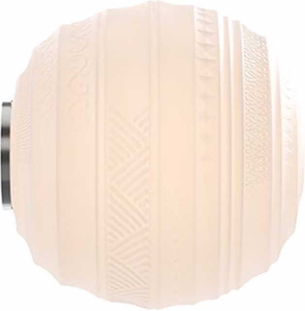 Karman Braille Plafoniera Applique in vetro bianco e metallo argento