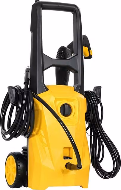 Idropulitrice portatile Outsunny 1600W con ugello regolabile, colore giallo