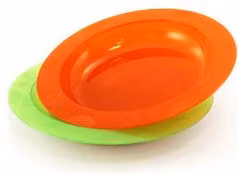 Piatto piano per bambini Cosmoplast in plastica multicolore, diametro 20 cm