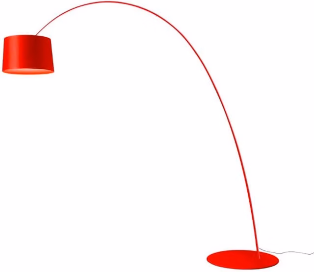 Piantana Foscarini Twiggy Elle Rossa con tecnologia LED dimmabile e controllo Casambi/Bluetooth