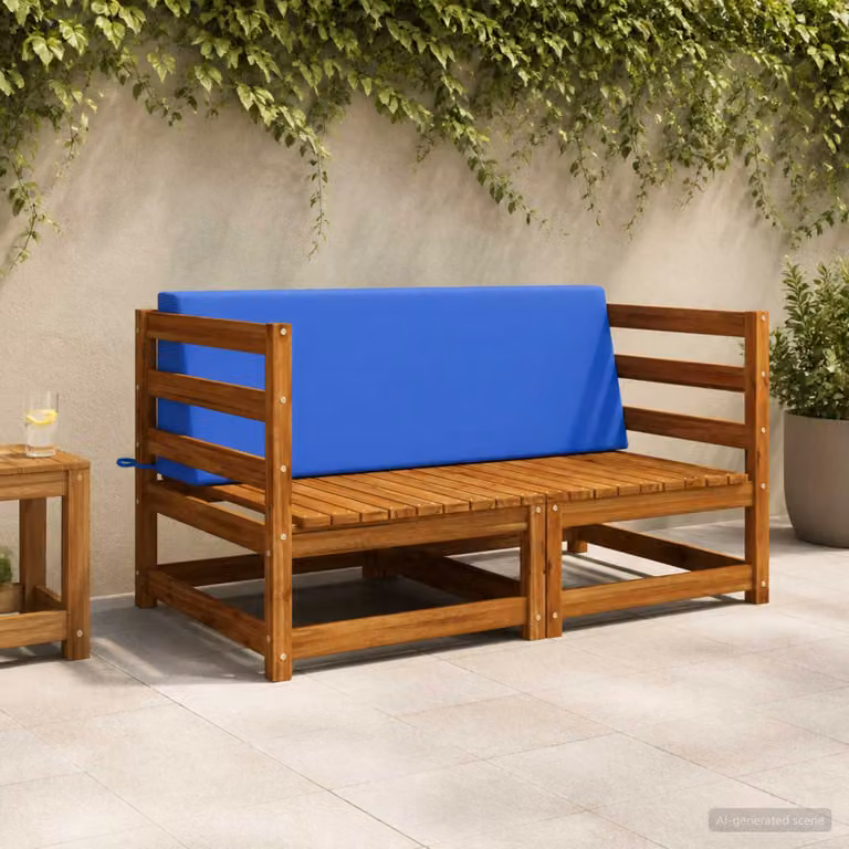 Cuscino schienale vidaXL SOEST in poliestere, Blu reale