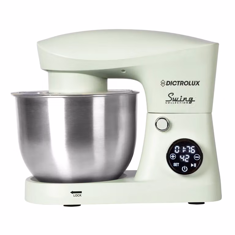 Impastatrice Planetaria Dictrolux Swing SM-2545L Verde con Display Digitale, Capacità 5 Litri e 1500 Watt