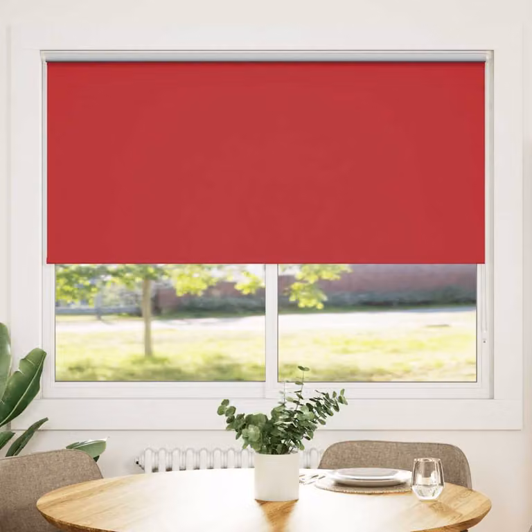 Tenda a rullo oscurante e termoisolante vidaXL in poliestere, colore rosso, L: 160 cm, H: 175 cm