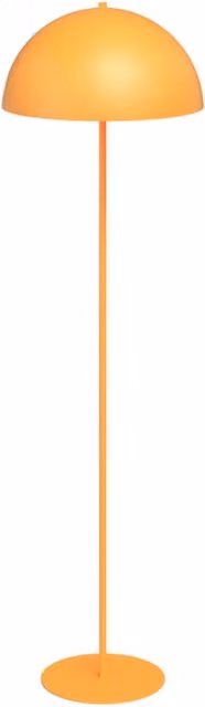 Lampada da terra Emibig MOGU arancione con design semicircolare in metallo, 2xG9 8W