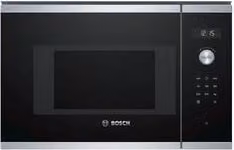 Microonde da incasso combinato Bosch Serie 6 BFL524MS0 Black 20 Lt 800W 60 cm