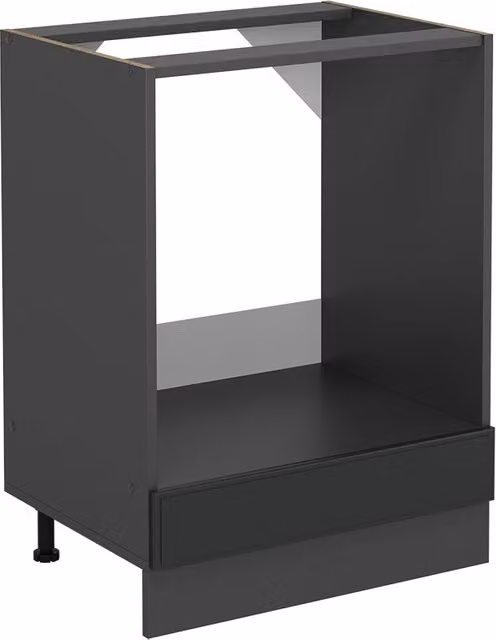 Mobile per forno da incasso Vicco R-Line Antracite stile rustico senza piano di lavoro L: 60 cm