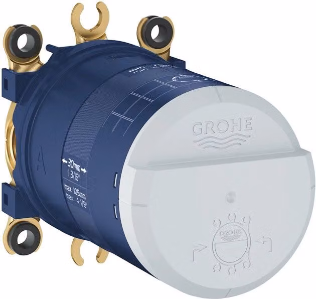 Corpo incasso universale per doccia Rainshower Grohe in ottone blu
