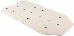 Tappeto antiscivolo per vasca da bagno Sissel Bianco L: 72 cm, P: 36 cm