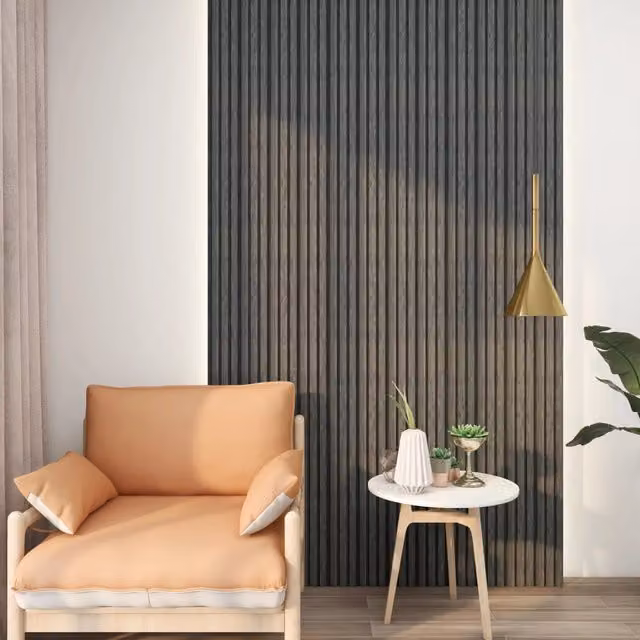 Set di 16 pannelli murali 3D Brunssum NEU.HOLZ con effetto marmo grigio in polistirene autoadesivo per soggiorno e camera da letto