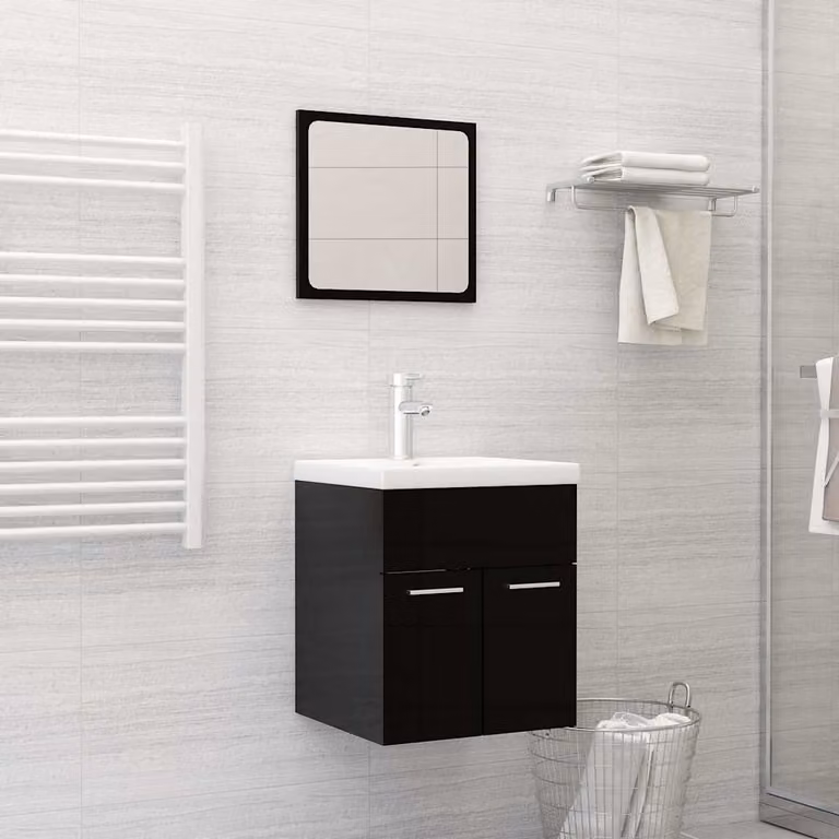 vidaXL Lavabo da Incasso Rettangolare in Ceramica Bianco L: 42 cm, P: 39 cm, H: 18 cm