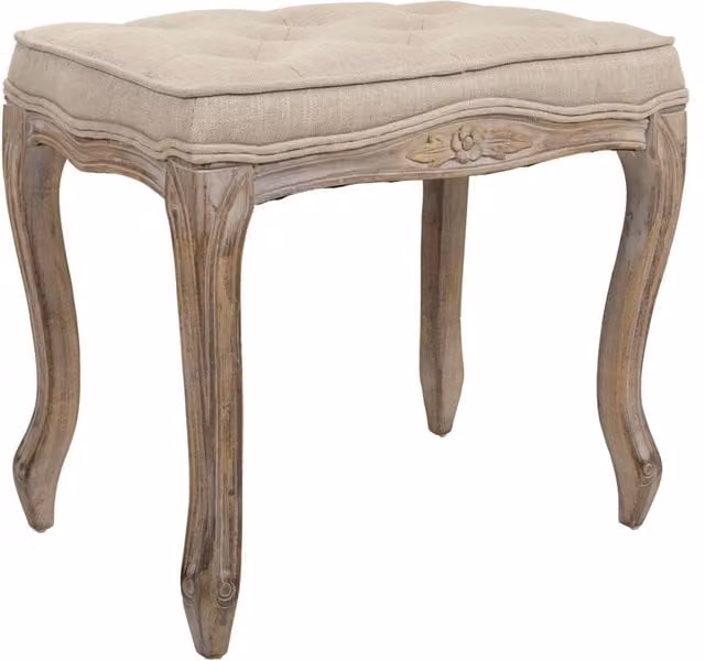 Panchina imbottita WANDERLUST DECO in legno e tessuto L: 50 cm, P: 36 cm, H: 47 cm