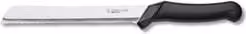 Coltello da pane in acciaio inox Coltellerie Inox Bonomi Nero e Cromo con lama da 20 cm