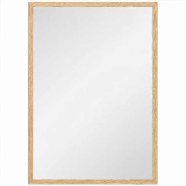 Specchio da parete rettangolare HOMCOM in vetro e legno, colore marrone, L: 50 cm, H: 70 cm