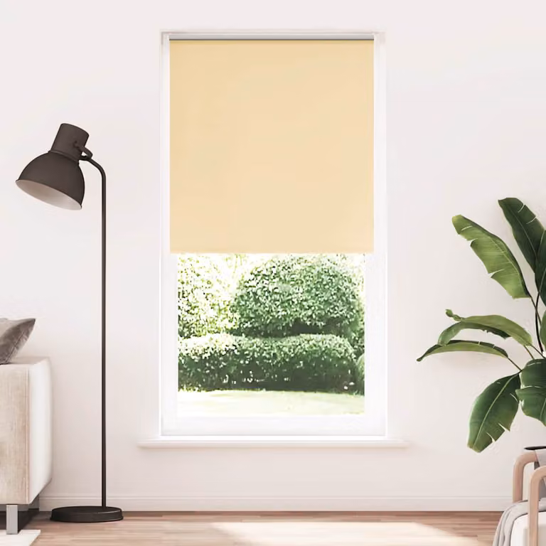 vidaXL Tenda a Rullo Oscurante in Poliestere Beige L: 115 cm x H: 210 cm
